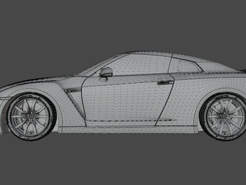 Nissan GT-R 2015 3D Модель