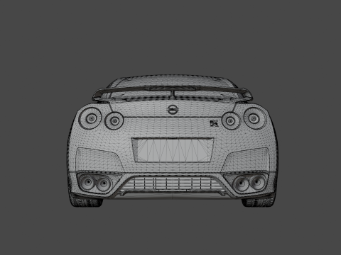 Nissan GT-R 2015 3D Модель