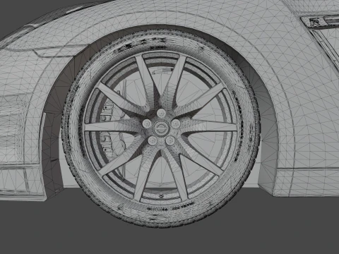 Nissan GT-R 2015 3D Model