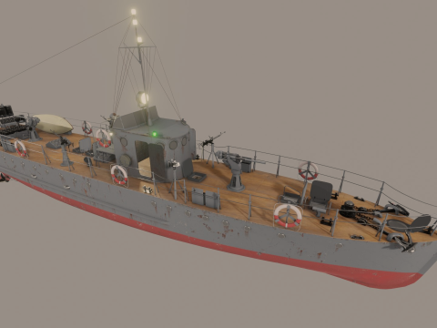 Small hunter of the MO-4 type 3D Модель