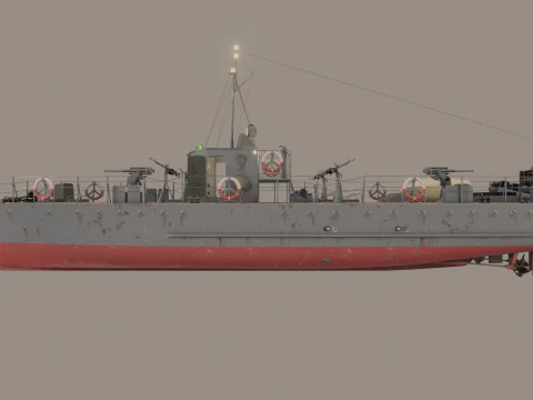 Pequeno ca&ccedil;ador do tipo MO-4 Modelo 3D