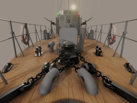 Pequeno ca&ccedil;ador do tipo MO-4 Modelo 3D