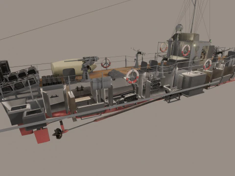 Pequeno ca&ccedil;ador do tipo MO-4 Modelo 3D