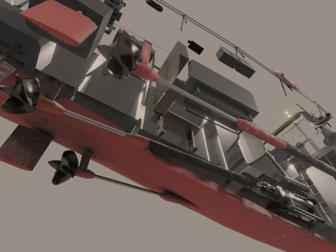 Pequeno ca&ccedil;ador do tipo MO-4 Modelo 3D