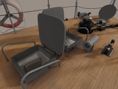 Pequeno ca&ccedil;ador do tipo MO-4 Modelo 3D