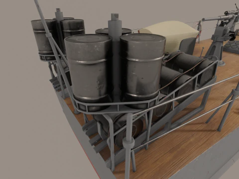 Pequeno ca&ccedil;ador do tipo MO-4 Modelo 3D