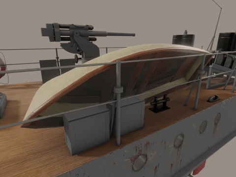 Pequeno ca&ccedil;ador do tipo MO-4 Modelo 3D