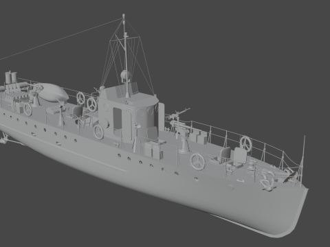 Small hunter of the MO-4 type 3D मॉडल