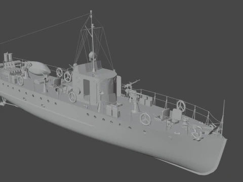 Pequeno ca&ccedil;ador do tipo MO-4 Modelo 3D