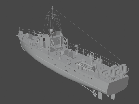 Small hunter of the MO-4 type 3D मॉडल