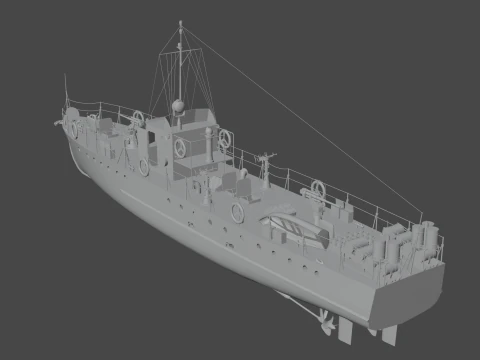 Pequeno ca&ccedil;ador do tipo MO-4 Modelo 3D