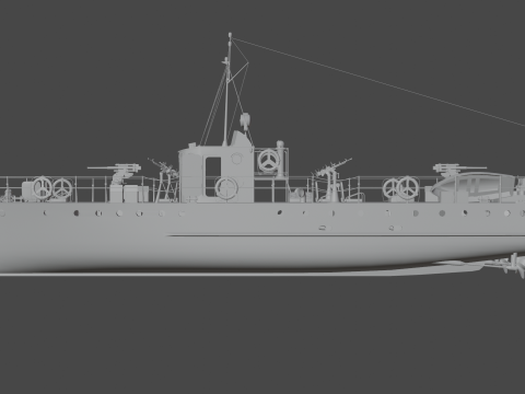 Small hunter of the MO-4 type 3D मॉडल