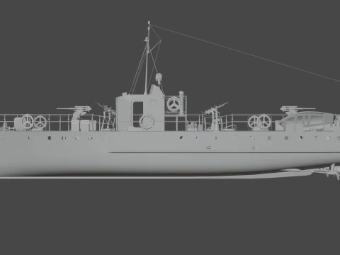 Pequeno ca&ccedil;ador do tipo MO-4 Modelo 3D