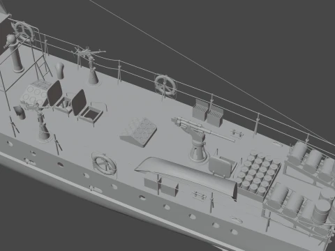 Pequeno ca&ccedil;ador do tipo MO-4 Modelo 3D