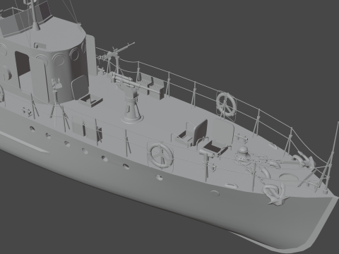 Small hunter of the MO-4 type 3D मॉडल