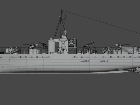 Small hunter of the MO-4 type 3D मॉडल