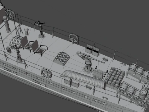 Pequeno ca&ccedil;ador do tipo MO-4 Modelo 3D