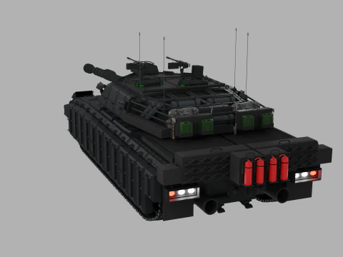 Tank Challenger 2 3D Model