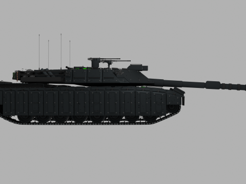 Tank Challenger 2 Model 3D