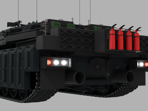 Tank Challenger 2 Model 3D