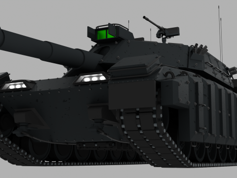 Tank Challenger 2 Model 3D