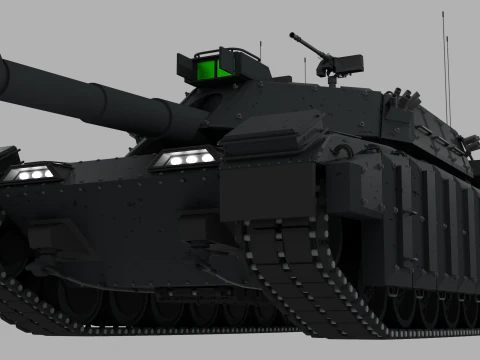 Tank Challenger 2 3D Model
