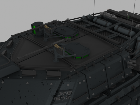 Tank Challenger 2 Model 3D