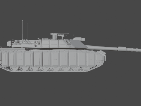 Tank Challenger 2 Model 3D