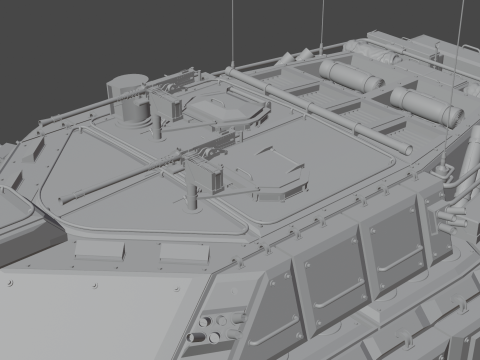 Tank Challenger 2 Model 3D