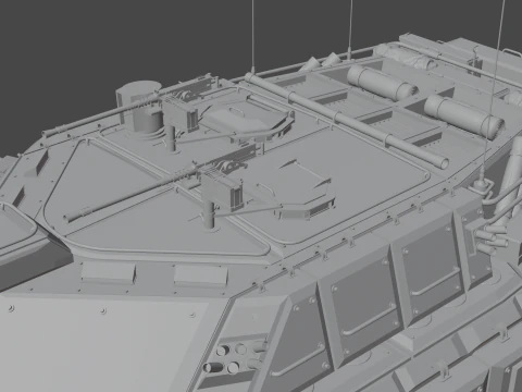 Tank Challenger 2 3D Model
