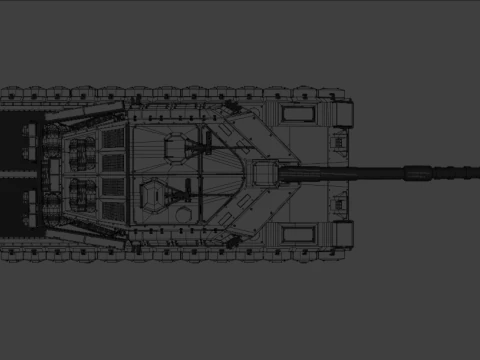 Tank Challenger 2 3D Model