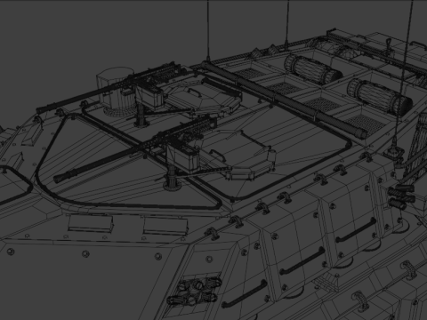 Tank Challenger 2 Model 3D