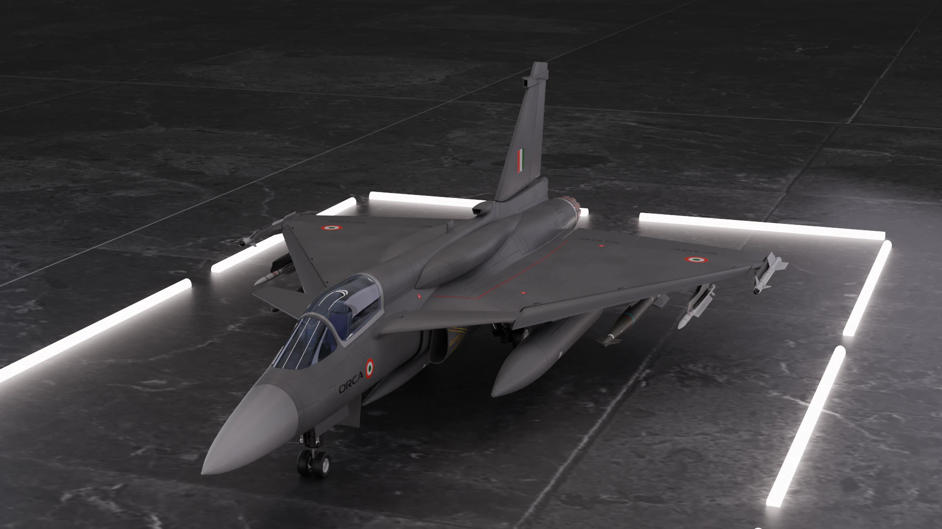 ORCA Twin Engine 3D Model .c4d .max .obj .3ds .fbx .stl .blend 