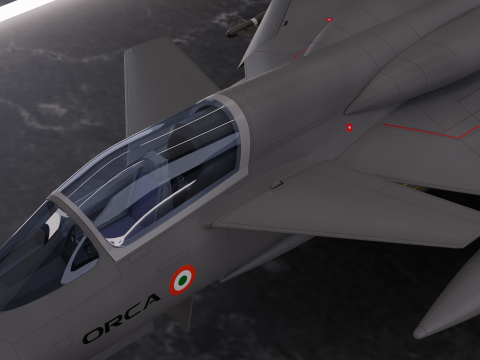 ORCA Twin Engine 3D Model