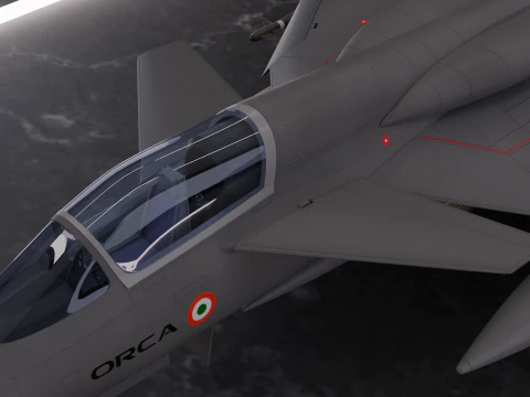 ORCA Twin Engine 3D Model