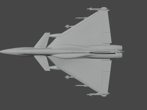 ORCA Twin Engine 3D Model