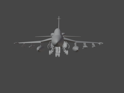 ORCA Twin Engine 3D Model