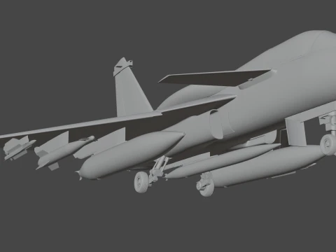 ORCA Twin Engine 3D Model