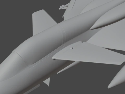 ORCA Twin Engine 3D Model