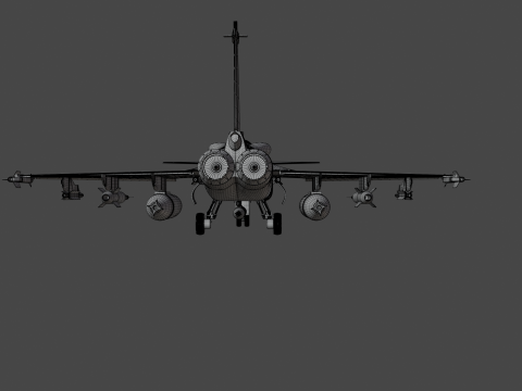 ORCA Twin Engine 3D Model