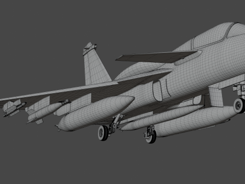 ORCA Twin Engine 3D Model
