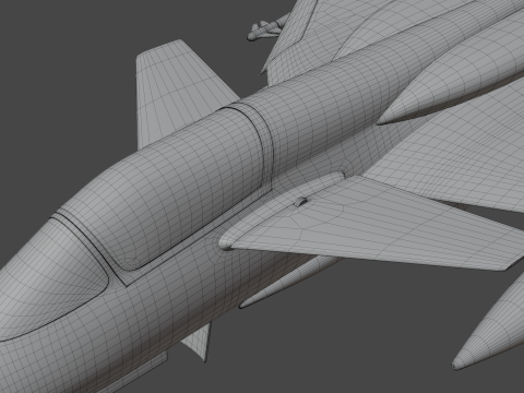 ORCA Twin Engine 3D Model