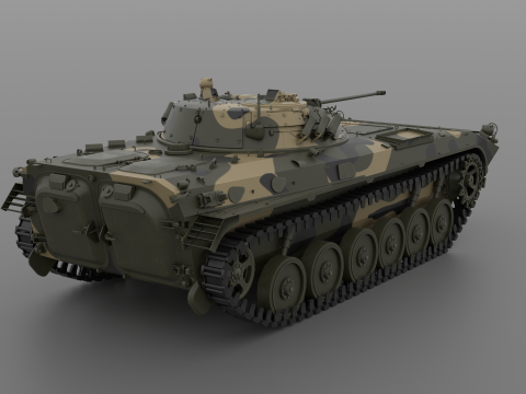 BMP-2 tank 3D मॉडल