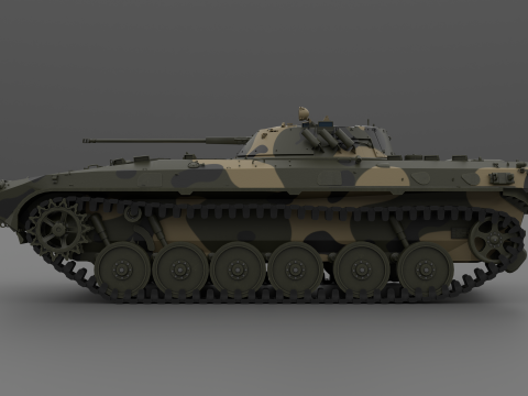 BMP-2 tank 3D मॉडल