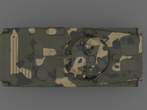 BMP-2 tank 3D मॉडल