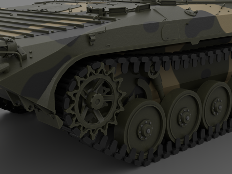BMP-2 tank 3D मॉडल