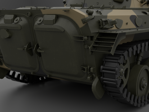 BMP-2 tank 3D मॉडल