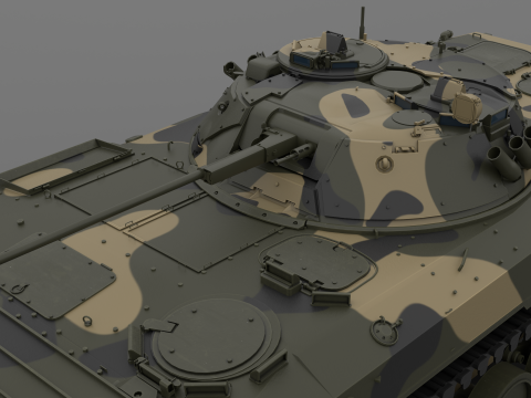 BMP-2 tank 3D मॉडल