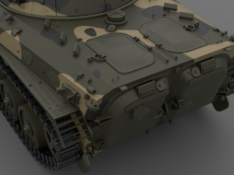 BMP-2 tank 3D मॉडल