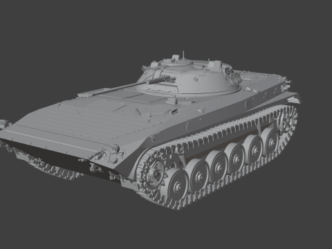 BMP-2 tank 3D मॉडल